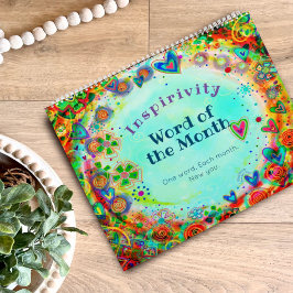 Calendário Uplifagem motivacional Inspirividade UMA PALAVRA