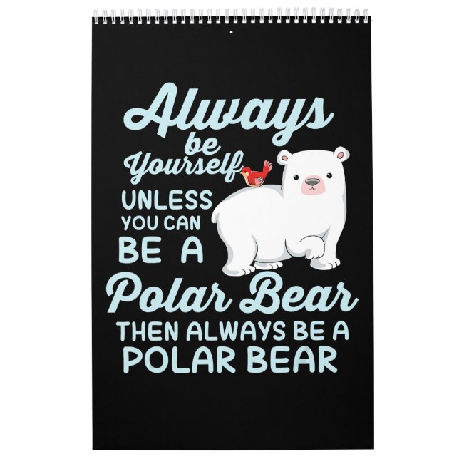Calendário Urso De Gelo Gelado Um Urso Polar (Capa)