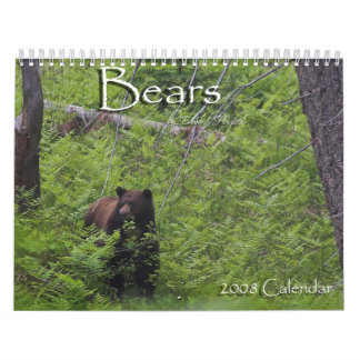 Calendário Ursos por Edward Hughes