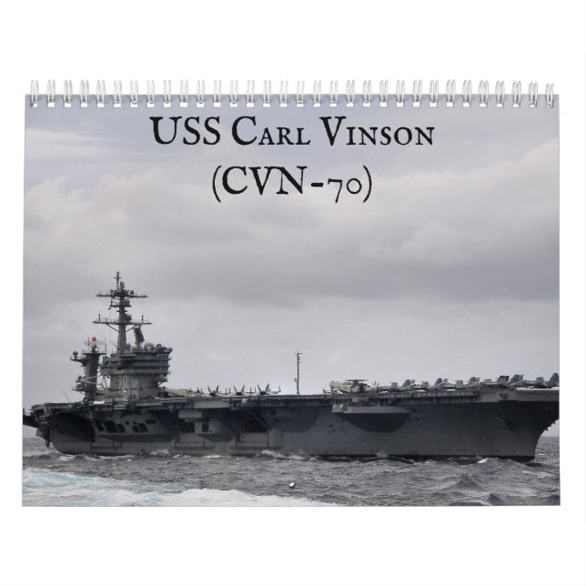 Calendário USS Carl Vinson (CVN 70) (Capa)