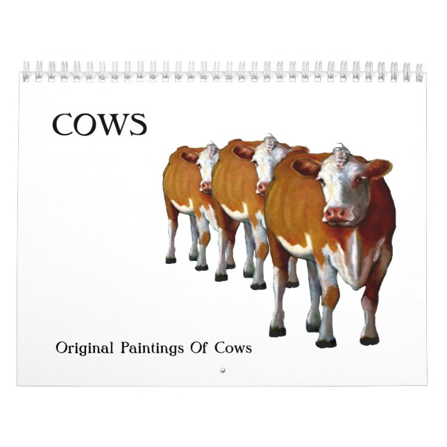 Calendário VACAS: Arte original (Capa)