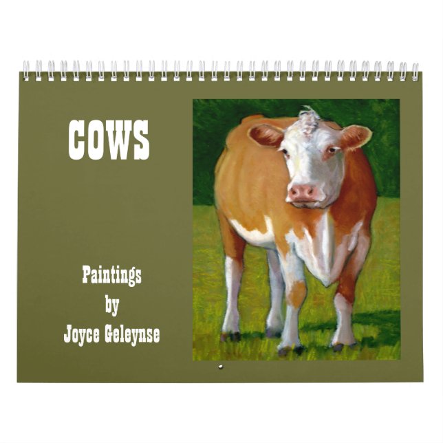 Calendário VACAS: Trabalhos artísticos originais de várias (Capa)