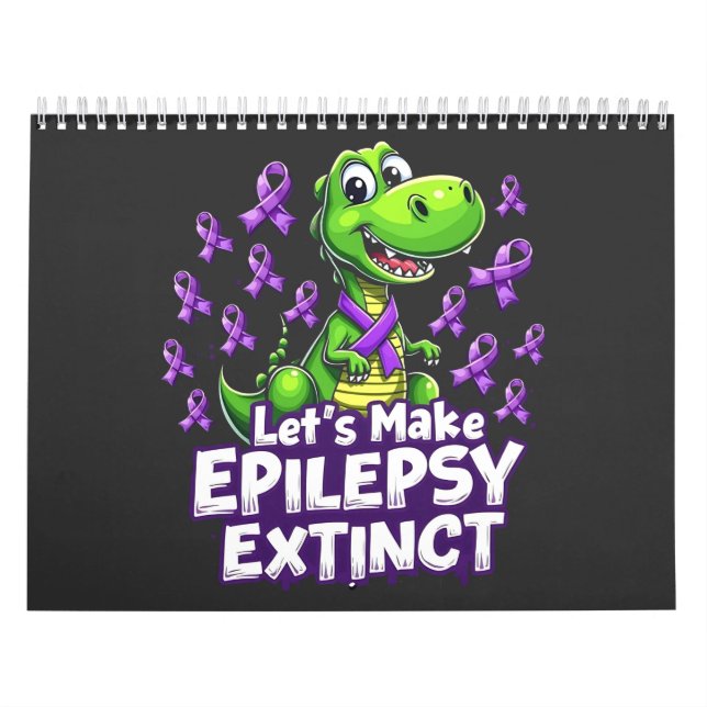 Calendário Vamos Fazer Epilepsia Extinguir a Consciência Dino (Capa)