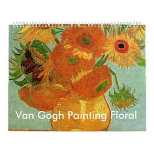 Calendário Van Gogh de arte floral