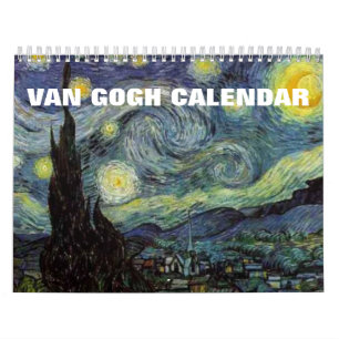 Calendário Van Gogh Paintings Art