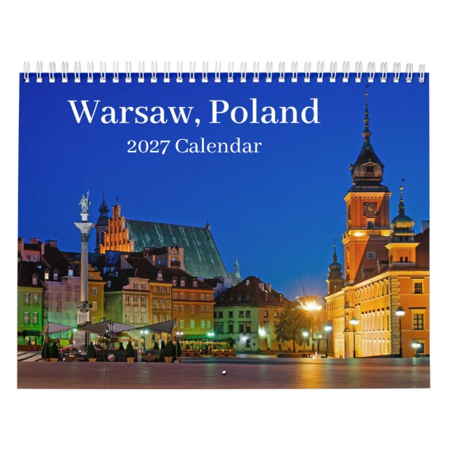 Calendário Varsóvia Polónia 2025 (Capa)