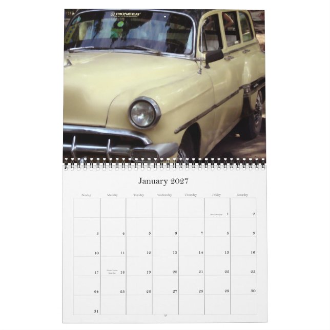Calendário velho 2008 dos carros (Jan 2027)