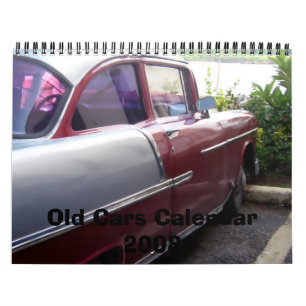 Calendário velho 2008 dos carros