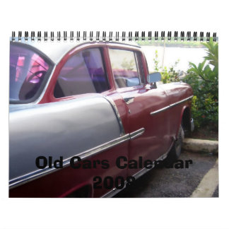 Calendário velho 2008 dos carros