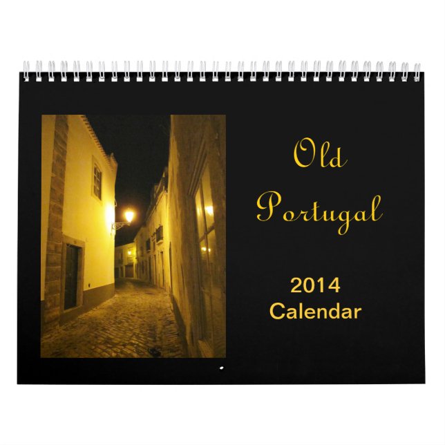 Calendário velho 2014 de Portugal (Capa)