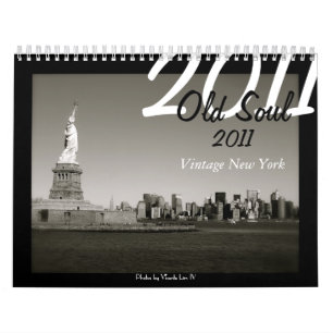 Calendário velho da alma 2011 - vintage New York
