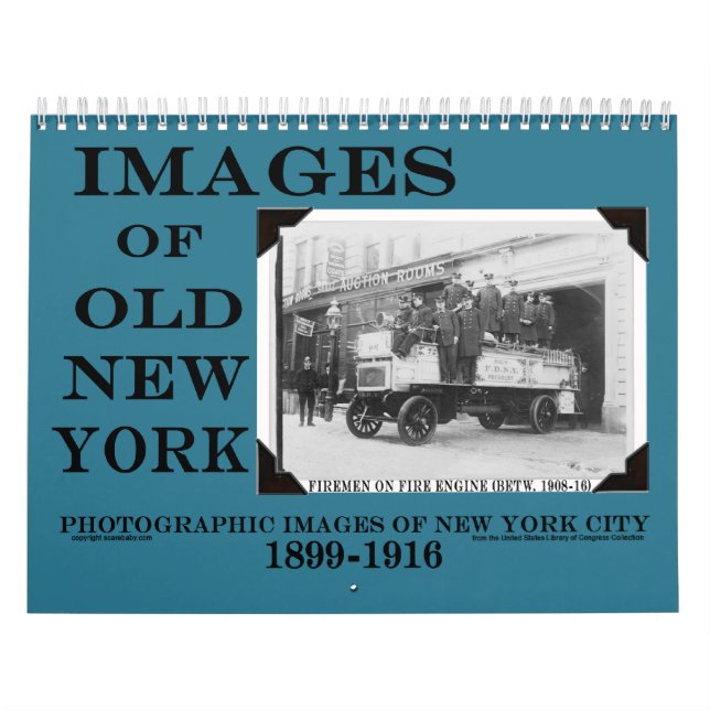 Calendário VELHO de 2014 imagens do vintage de NEW (Capa)