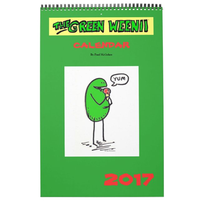 Calendário Verde do Weenii 2017 (Capa)