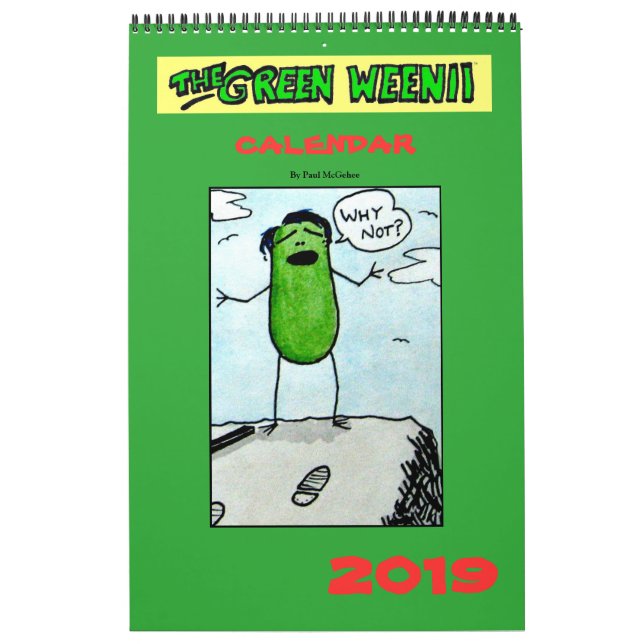 Calendário Verde do Weenii 2019 (Capa)
