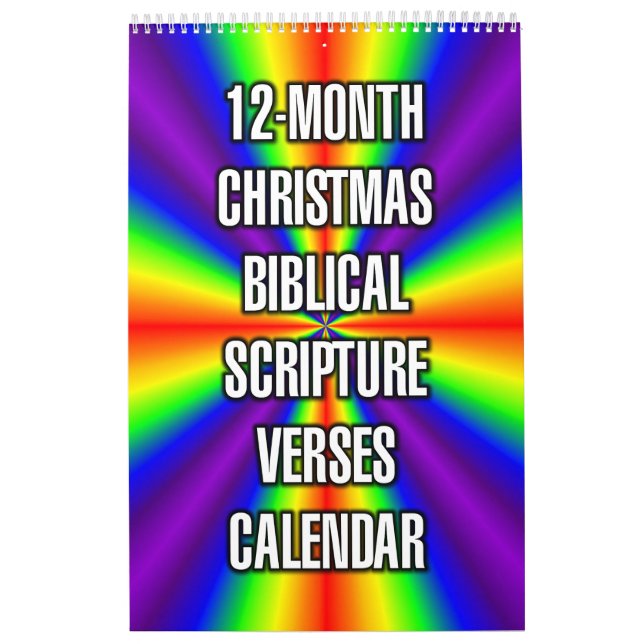Calendário Versículos Bíblicos de Natal de 12 Meses (Capa)