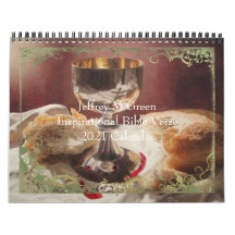 Calendário Verso da Bíblia Inspiracional 2021