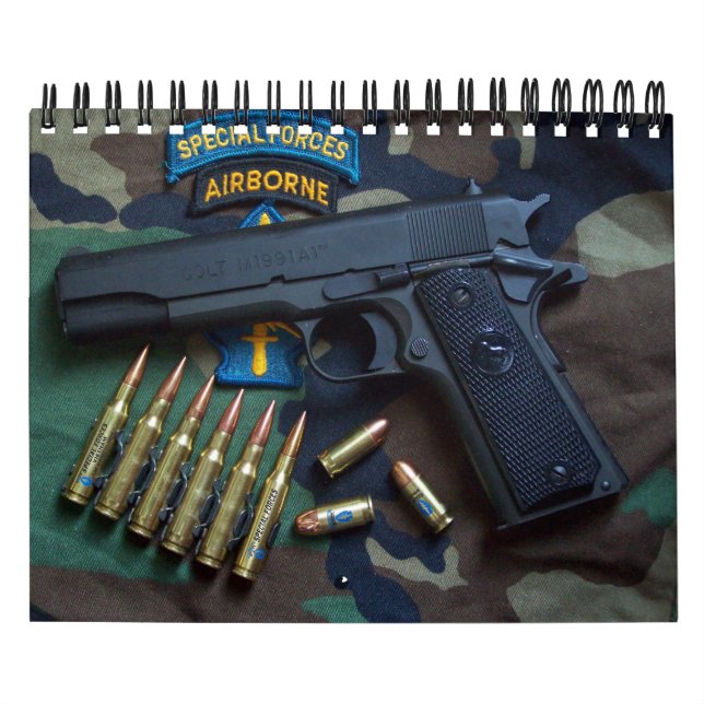 Calendário Veteranos das boinas verdes SF SFG de forças (Capa)