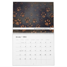 Calendário Veterinário de Impressão de Via Única