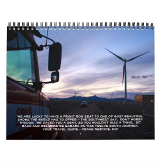 Calendário Viagem ao sudoeste