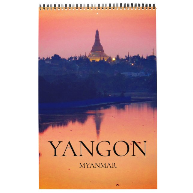 Calendário viagens em Yangon (Capa)