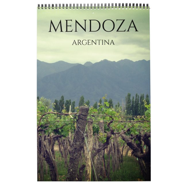 Calendário viagens mendoza argentina (Capa)