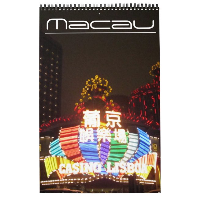Calendário viagens para Macau (Capa)