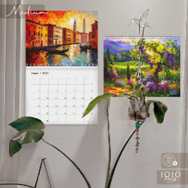 Calendário Vibrant Impasto Art Calendar 2026