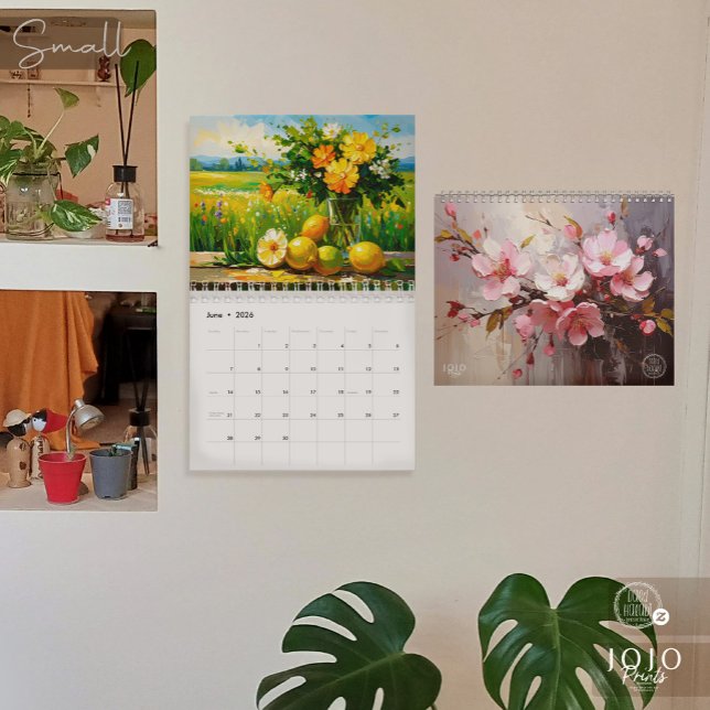 Calendário Vibrant Impasto Art Calendar 2026 (Vibrant Impasto Art Calendar 2026-Small)