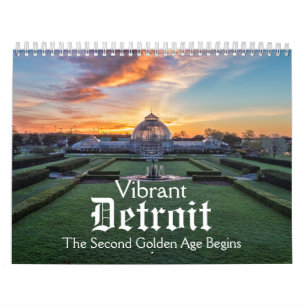 Calendário vibrante de Detroit