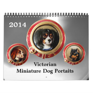 CALENDÁRIO VICTORIAN ENAMELS/MINIATURE DOG PORTRAITS 2017