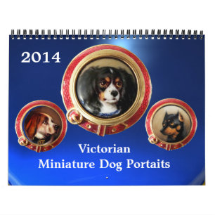CALENDÁRIO VICTORIAN ENAMELS/MINIATURE DOG PORTRAITS 2017