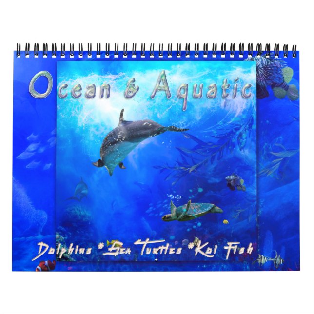 CALENDÁRIO VIDA E AQUÁTICA DO MAR OCEANO (Capa)