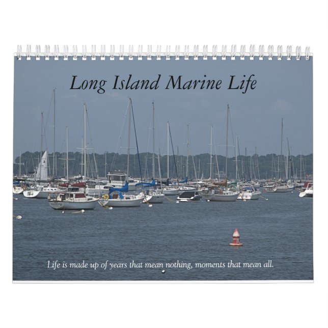 Calendário Vida marinha de Long Island (Capa)