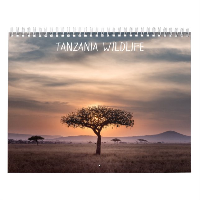 Calendário Vida selvagem da Tanzânia (Capa)