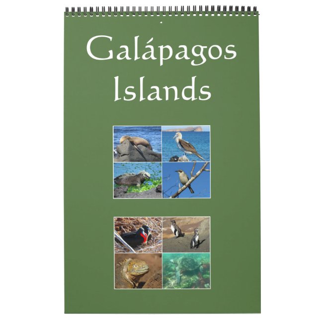 Calendário vida selvagem das ilhas galápagos (Capa)