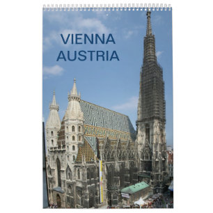 Calendário Viena Áustria 2025 Wien