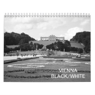 Calendário Viena Áustria Black White 2022