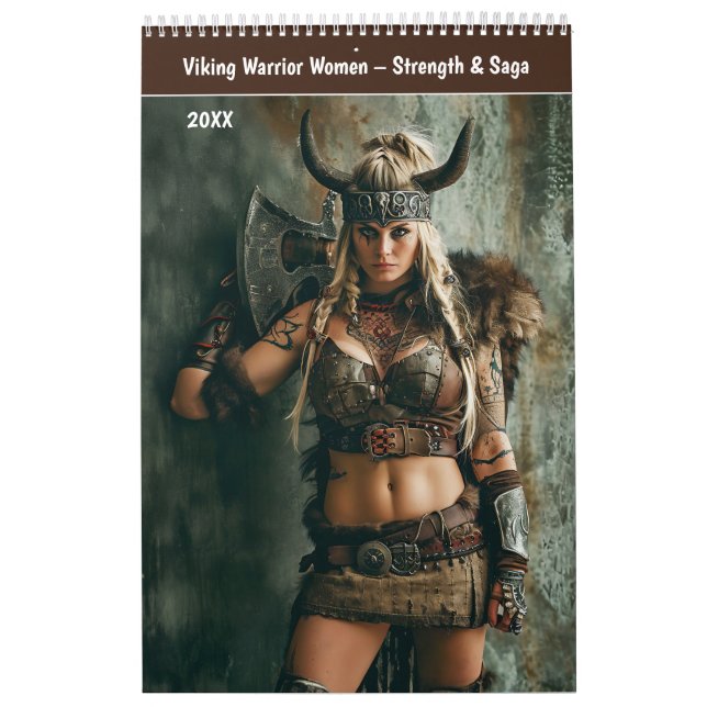 Calendário Viking Warrior Women – Strength & Saga (Capa)