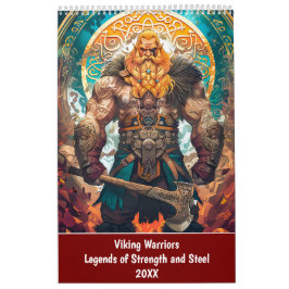 Calendário Viking Warriors – Legends of Strength and Steel