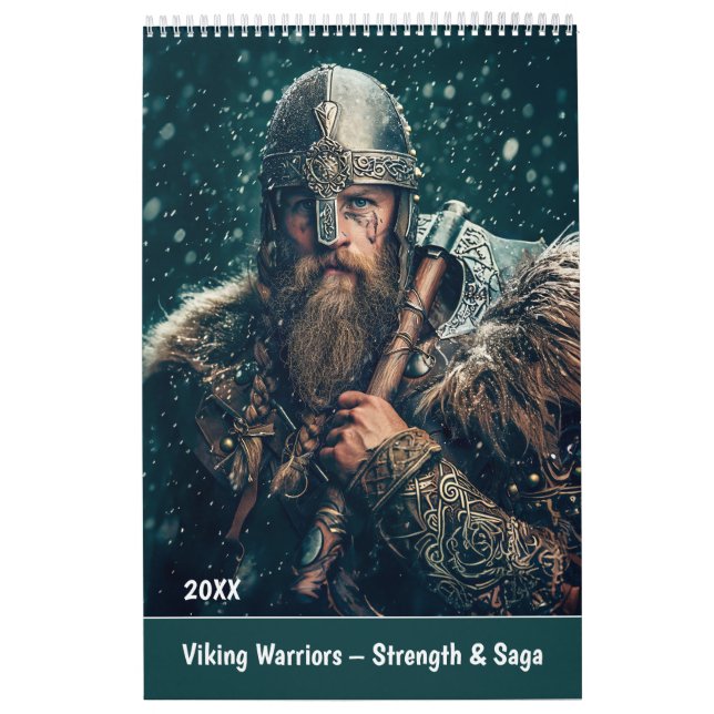 Calendário Viking Warriors – Strength & Saga (Capa)