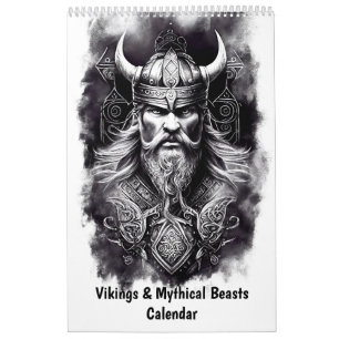 Calendário Vikings e Criaturas Mitológicas