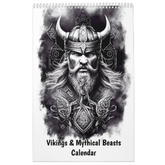 Calendário Vikings e Criaturas Mitológicas