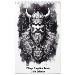 Calendário Vikings & Mythical Beasts 2026 Calendar