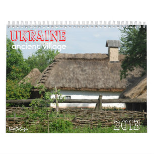 Calendário Village_calendar antigo de UCRÂNIA