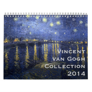 Calendário Vincent van Gogh Collection ~ Altera para 2018