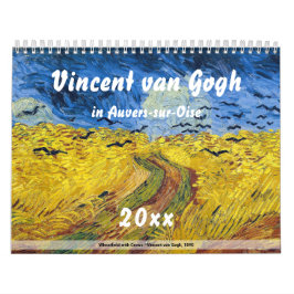 Calendário Vincent van Gogh em Auvers-sur-Oise
