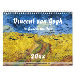 Calendário Vincent van Gogh em Auvers-sur-Oise