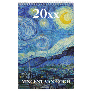 Calendário Vincent van Gogh Fine Art 2020 Calendar