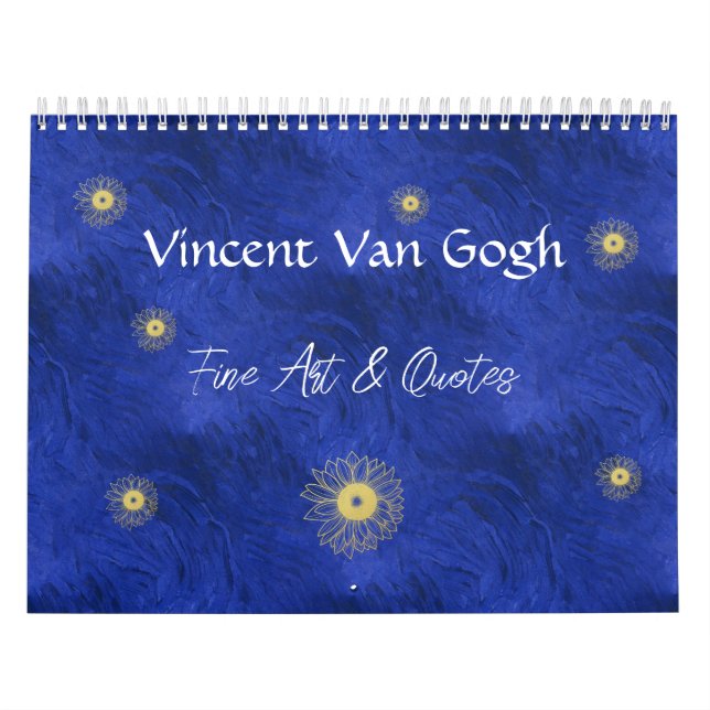 Calendário Vincent Van Gogh Fine Art & Cotes (Capa)