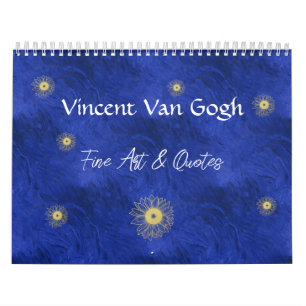 Calendário Vincent Van Gogh Fine Art & Cotes